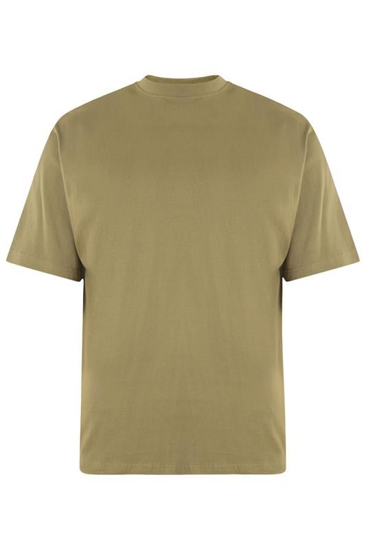 KAM Olive Green Plain T-Shirt | BadRhino 1