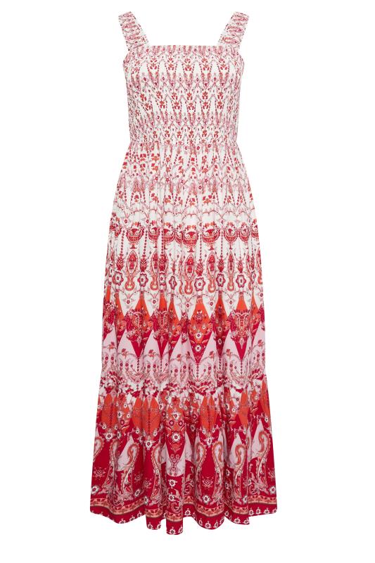 Valerie Pink Print Day Dress | Evans