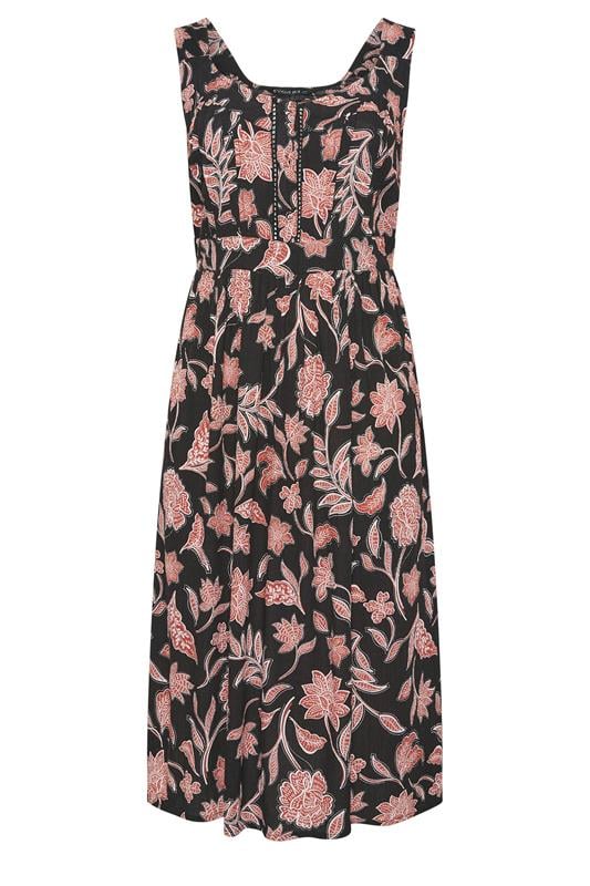 EVANS Plus Size Rust Brown Print Sundress | Evans 6