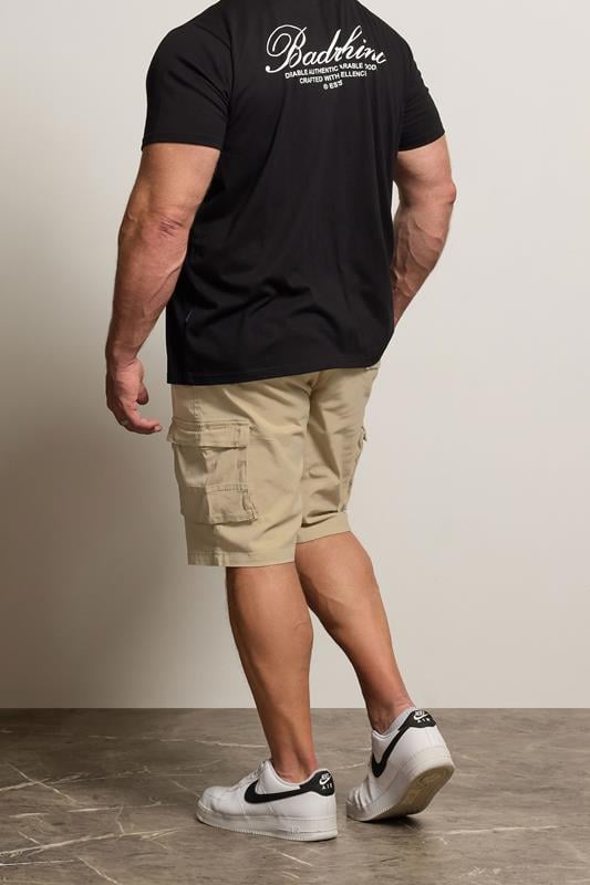 BadRhino Stone Brown Stretch Cargo Shorts | BadRhino 2