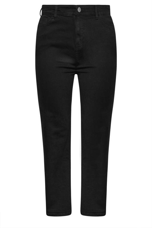 YOURS Plus Size Black Wide Leg Denim Jeans | Yours Clothing  5