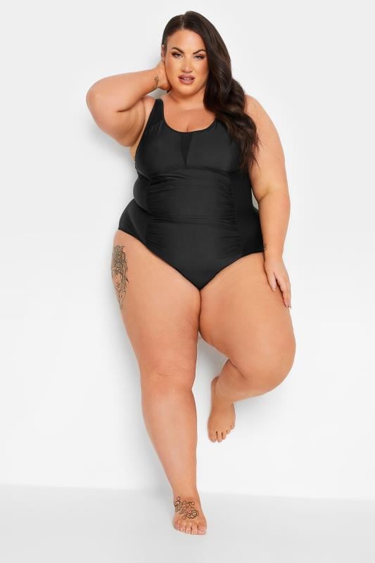 Plus size mesh swimwear online