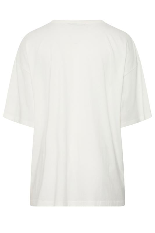 YOURS Plus Size  Ivory White Spicy Margarita T-Shirt | Yours Clothing 7