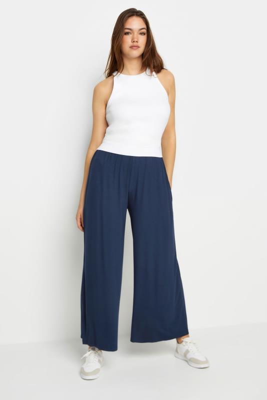 LTS Tall Women's Navy Blue Extra Wide Leg Culottes | Long Tall Sally  2