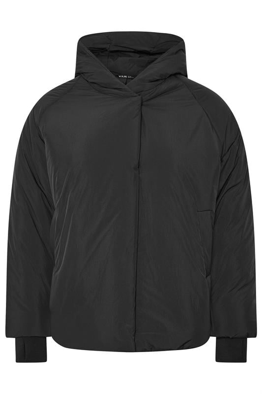 YOURS Plus Size Black Padded Coat | Yours Clothing 5