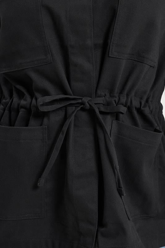 YOURS Plus Size Black Carpenter Jacket | Yours Clothing 5