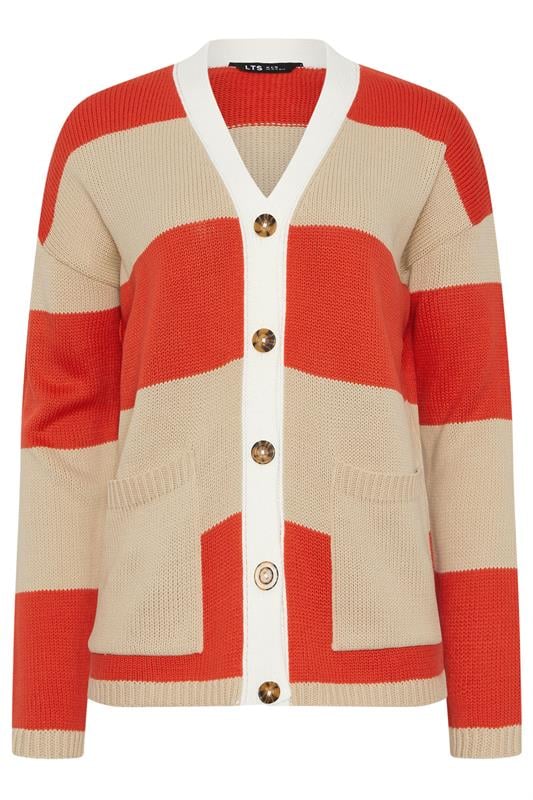 LTS Tall Women's Natural Brown & Red Cardigan | Long Tall Sally 5