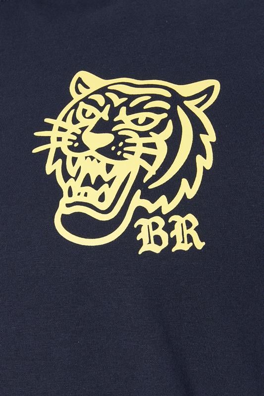 BadRhino Big & Tall Navy Blue Tiger Graphic T-Shirt | BadRhino 9