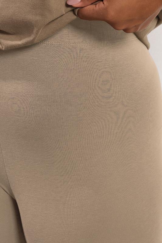 YOURS Plus Size Natural Brown Leggings | Yours Clothing 4