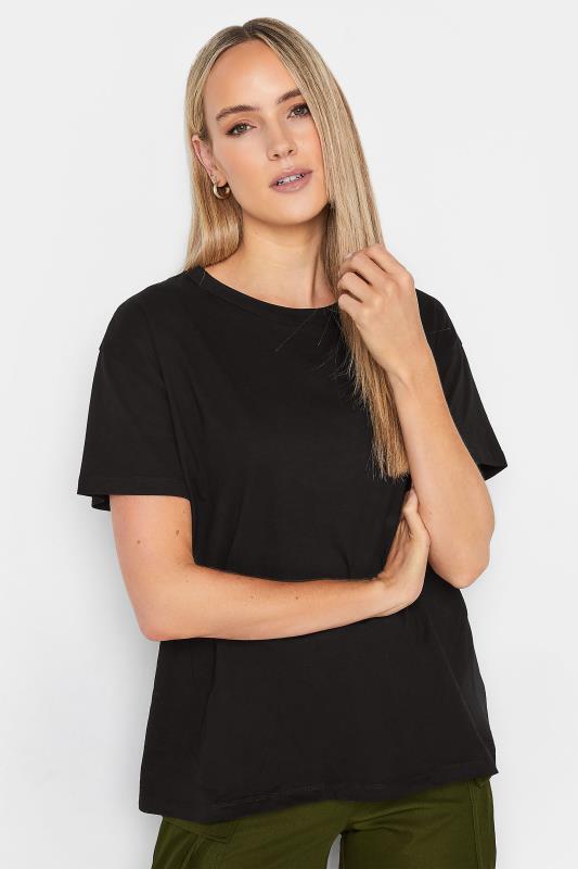 LTS Tall Black Short Sleeve T-Shirt | Long Tall Sally  2