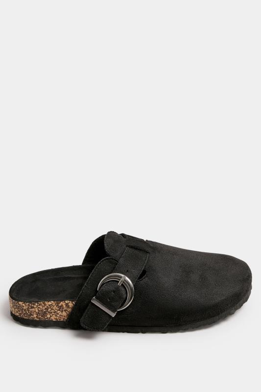 LTS Black Faux Suede Clogs In Standard Fit | Long Tall Sally  3