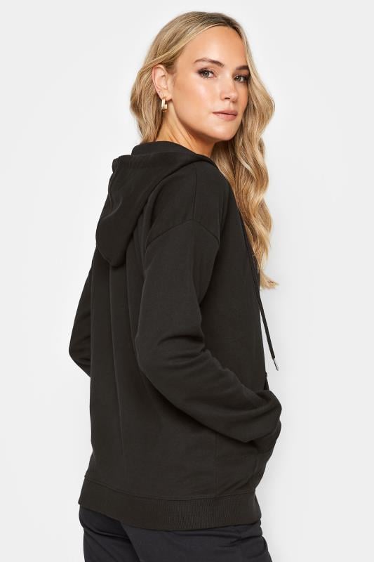 LTS Tall Women's Black Zip Through Pocket Hoodie | Long Tall Sally  3