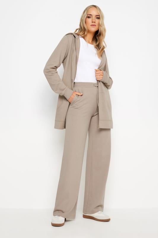 LTS Tall Women's Stone Brown Wide Leg Joggers | Long Tall Sally 1