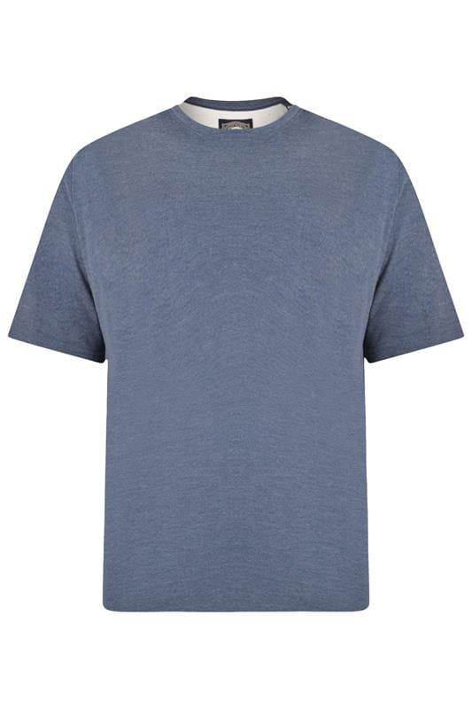 KAM Indigo Blue Plain T-Shirt | BadRhino 1
