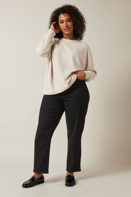 EVANS Plus Size Black Denim Mom Jeans | Evans 3