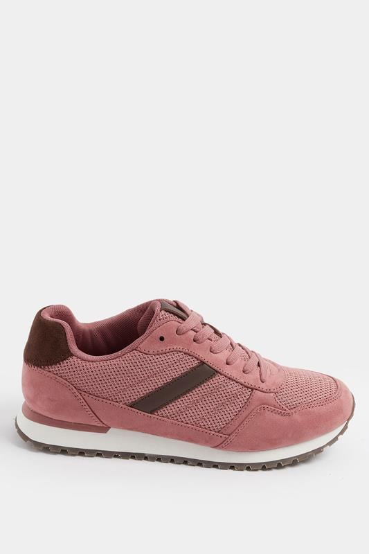 Pink Colourblock Trainers In Extra Wide EEE Fit | Yours Clothing 2