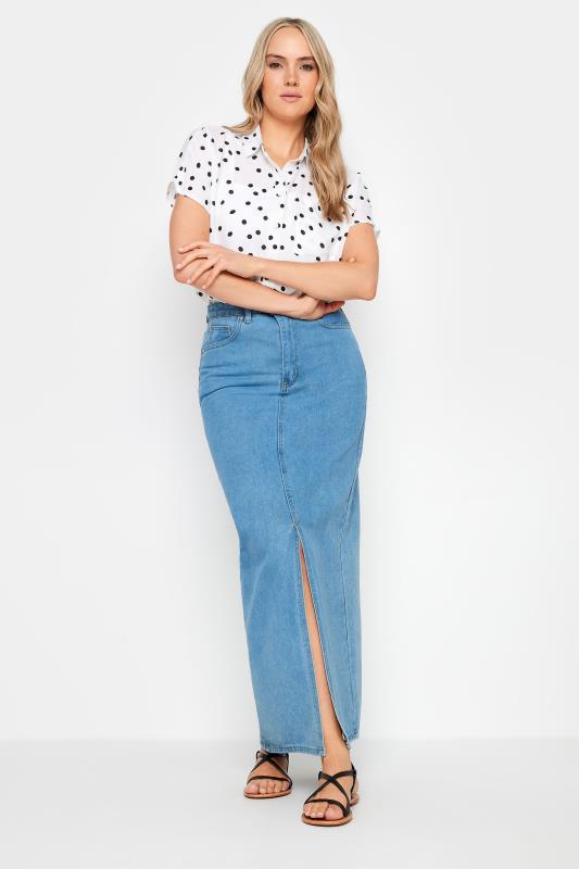 LTS Tall White Polka Dot Shirt | Long Tall Sally 2