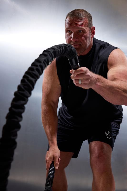 IronRhino Big & Tall Black 'Rest Day' Shorts