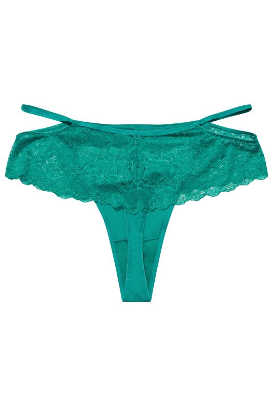 City Chic Green Lace Thong 2