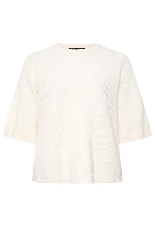 YOURS Plus Size Ivory White Knitted Jumper | Yours Clothing 6