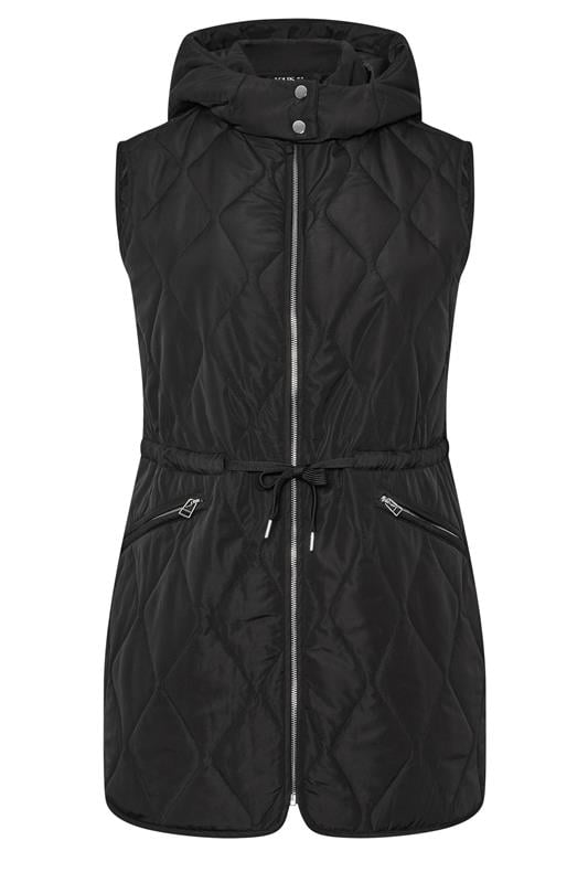 YOURS Plus Size Black Quilted Gilet | Yours Curve 7