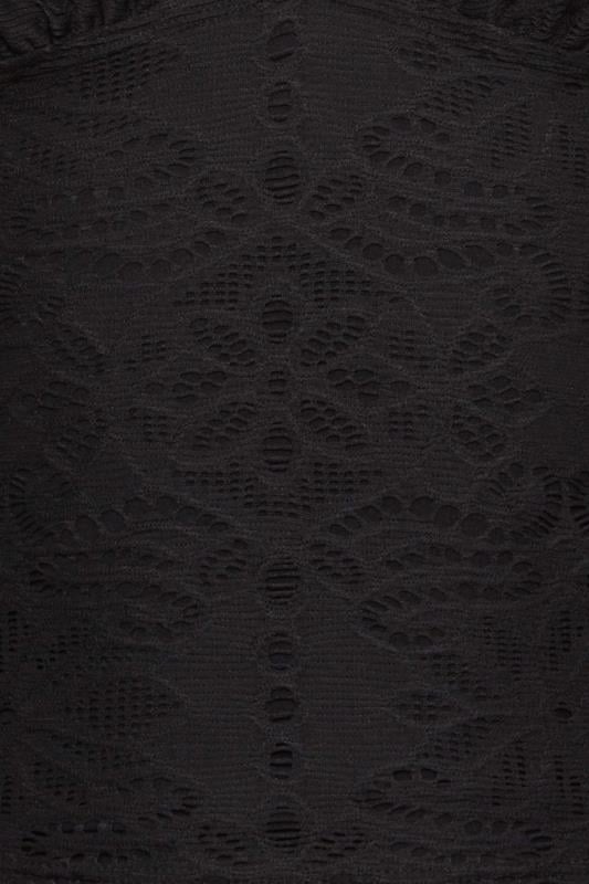 LTS Tall Women's Black Crochet Tankini | Long Tall Sally 6