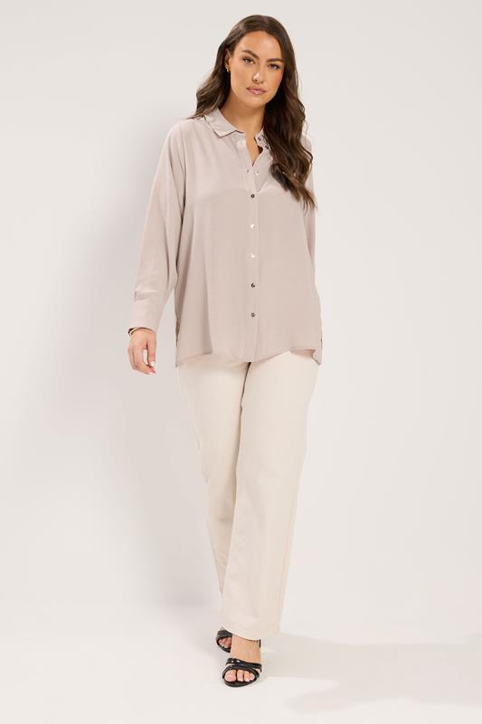 YOURS Plus Size Pink Relaxed Shirt | Yours Clothing 1