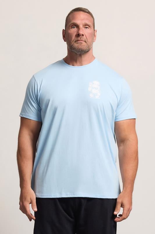 BadRhino Big & Tall Blue 'Meat Grill' Graphic T-Shirt | BadRhino 1