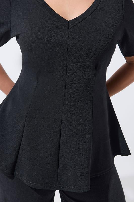 LIMITED COLLECTION Plus Size Black Corset Top | Yours Clothing 4