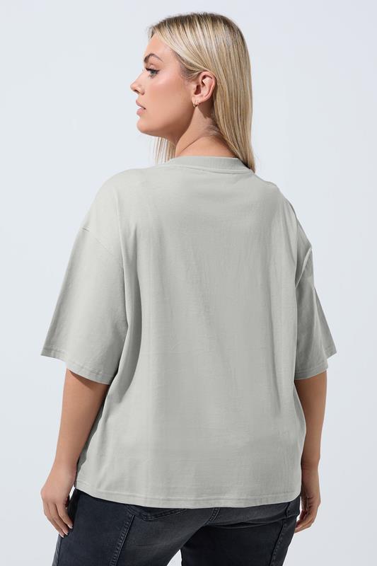 LIMITED COLLECTION Plus Size Grey Bow Beaded Top 4