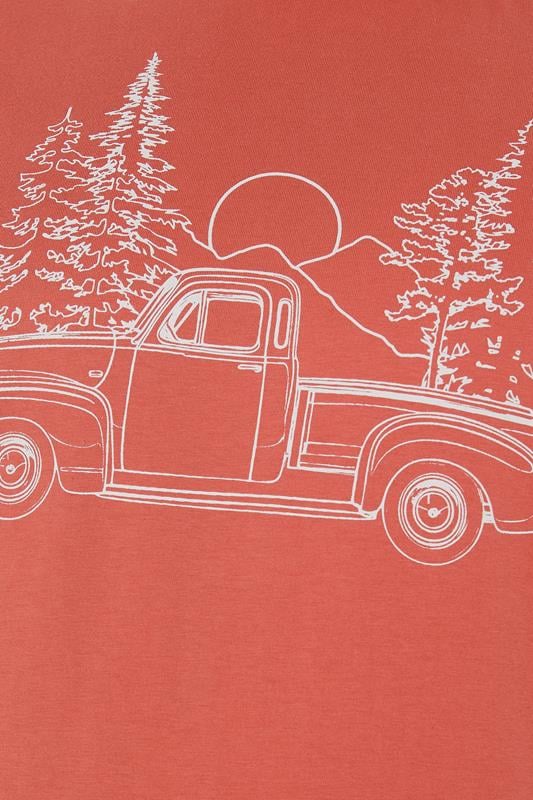 BadRhino Big & Tall Black Extra Long Pick Up Truck Graphic T-Shirt | BadRhino 6
