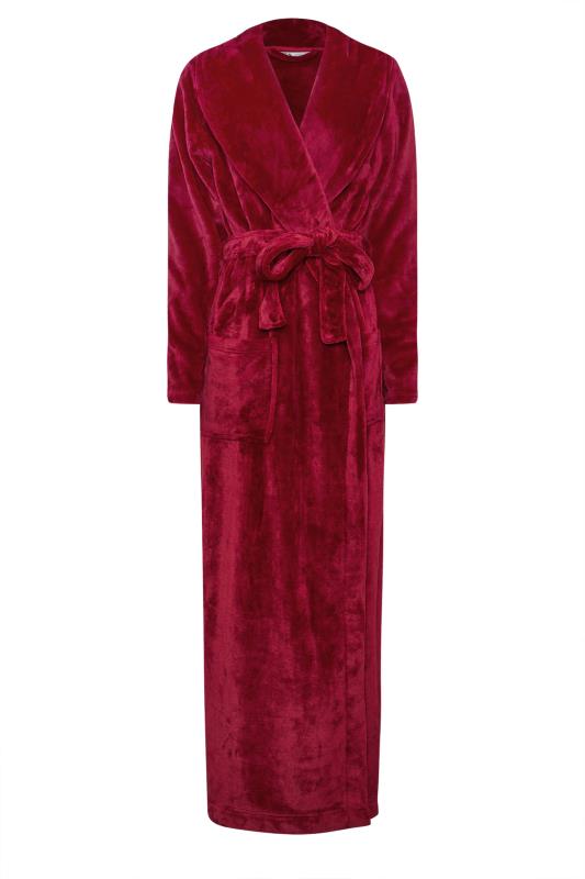 LTS Tall Red Super Luxe Maxi Dressing Gown | Long Tall Sally 6