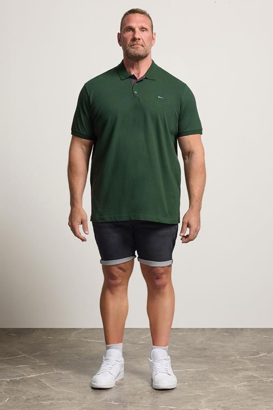 BadRhino Big & Tall Green Short Sleeve Polo Shirt | BadRhino 1