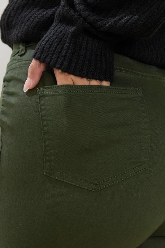 YOURS Plus Size Green GRACE Jeggings | Yours Clothing 4