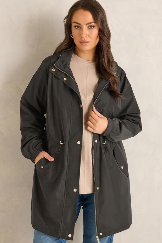 EVANS Curve Chocolate Brown Lightweight Rain Jacket
