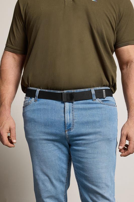 BadRhino Black Canvas Webbing Belt