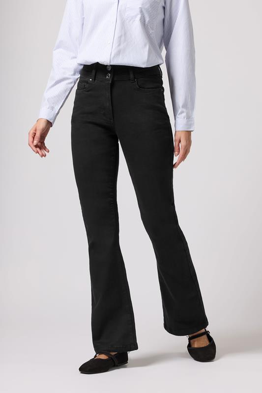 M&Co Black Lift & Shape Kick Flare Jeans | M&Co 1