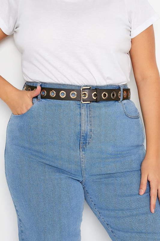 Brown Eyelet Belt | Yours Clothing 1
