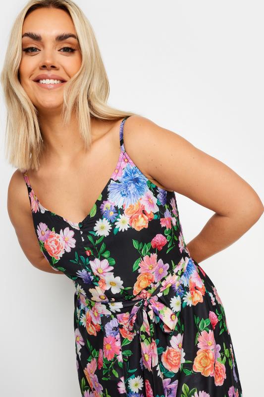 YOURS Plus Size White Floral Print Frill Hem Dress | Yours Clothing 4