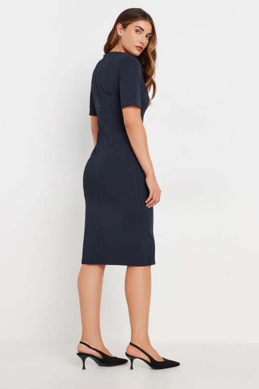 LTS Tall Navy Blue Tailored Midi Dress | Long Tall Sally 3