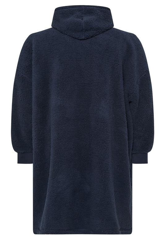 BadRhino Big & Tall Navy Blue Super Soft Blanket Hoodie | BadRhino 7