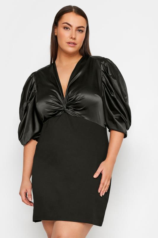 CITY CHIC | Women's Plus Size Sequin Party Dress - Black - 24W