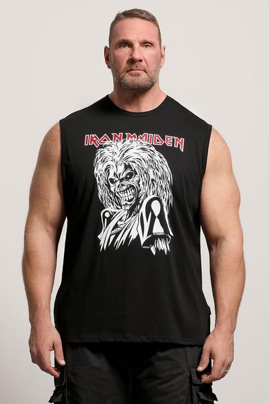 BadRhino Big & Tall Black Iron Maiden Graphic Vest