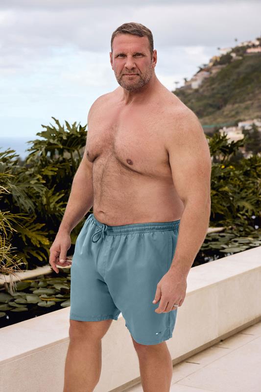 BadRhino Big & Tall Petrol Blue Swim Shorts