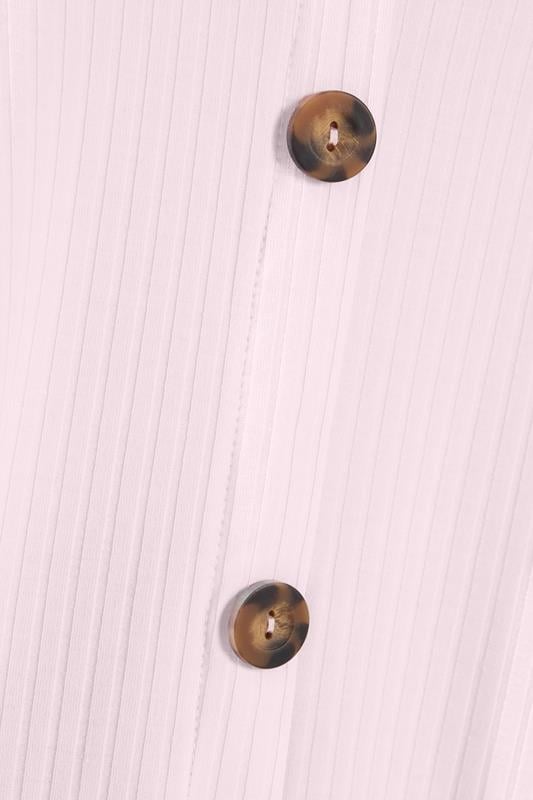 YOURS Plus Size Blush Pink Ribbed Swing Vest Top | Yours Clothing 4