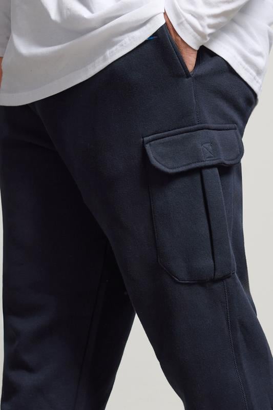 BadRhino Big & Tall Navy Blue Cargo Joggers | BadRhino 4