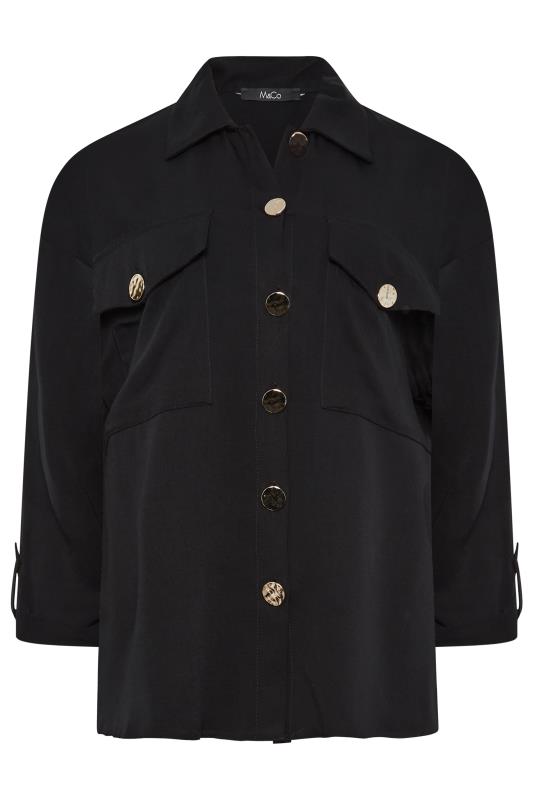 M&Co Black Statement Button Shirt | M&Co 6