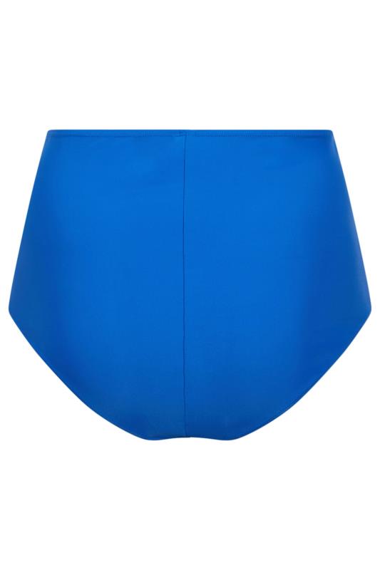 YOURS Plus Size Cobalt Blue Super High Waisted Tummy Control Bikini Briefs | Yours Clothing 6