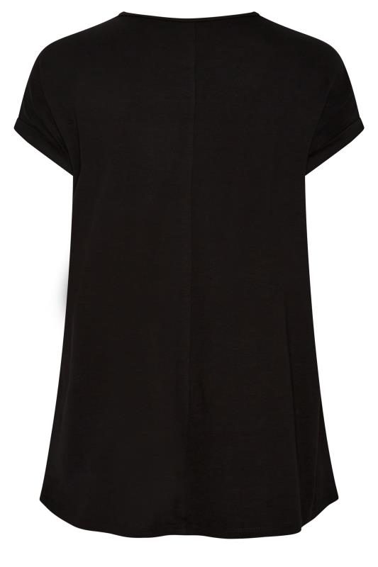 YOURS Curve Plus Size Black Embellished Top | Yours Clothing 7