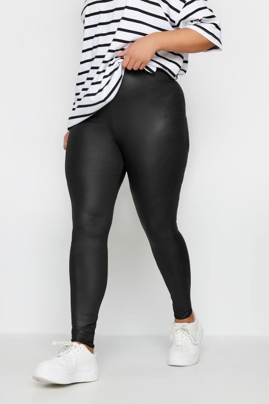 YOURS Plus Size Brown Stirrup Leggings
